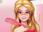 play Super Barbie Hair Color