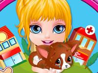 play Baby Barbie Injured Pet