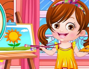 play Baby Hazel Artist Dressup