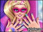 play Superhero Doll Manicure