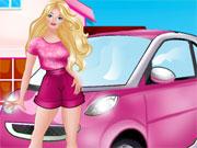 play Princess Pink Car Cleaning
