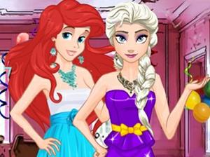 play Elsa And Ariel Party