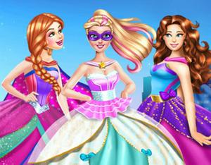 play Super Barbie Wedding Dress Up