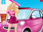 play Princess Pink Car Cleaning