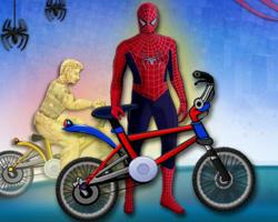 play Spiderman Bmx Race