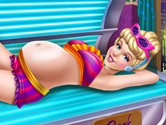 play Cinderella Pregnant Tanning Solarium