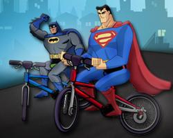 play Batman Vs Superman Bmx Race
