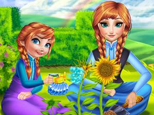 play Anna Mommy Gardening