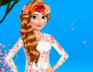 play Elsa And Anna Spring Dress Up