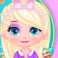 Baby Elsa Easter Egg Hunt