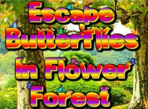 play Hiddeno Escape Butterflies In Flower Forest