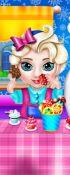 play Frozen Elsa Baby Caring Slacking