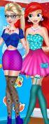 Dress Up Elsa And Ariel Club