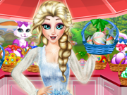 play Elsa Helping Easter Bunny
