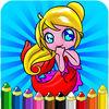 Drawing Painting Little Mermaid - Coloring Books Princess For Toddler Kids And Preschool Explorers