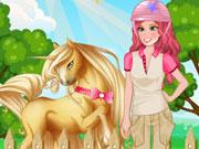 Princess Barbie Goes Unicorn Riding