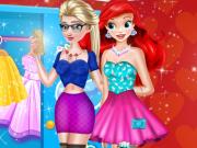 Elsa And Ariel Club Party