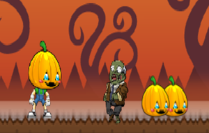 play Pumkins In Zombie Town