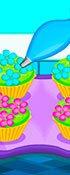 play Bake Colorful Cupcakes