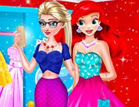 play Elsa And Ariel Club Party