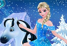 play Elsa Goes Horseback Riding