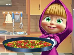 play Masha Cooking Tortilla Pizza