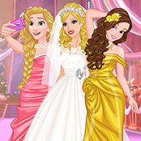 Barbie'S Wedding Selfie With Princesses