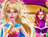 play Super Barbie Make Up Fiasco