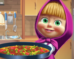 play Masha Cooking Tortilla Pizza