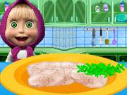 play Masha Cooking School