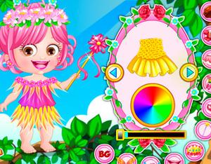 play Baby Hazel Flower Princess Dressup