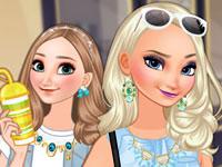 play Elsa And Anna Go Shopping