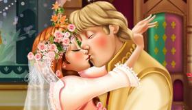 play Anna And Kristoff Wedding Kiss