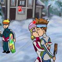 Skiing And Kissing