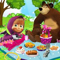 play Masha And The Bear Picnic Fun