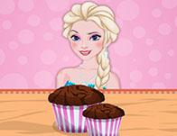 play Elsa Cooking Banana Cream Muffins