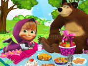 play Masha And The Bear Picnic Fun