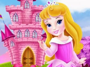 play Baby Aurora Castle Decoration