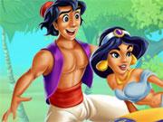 Jasmine And Aladdin Kissing