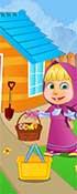 play Masha Garden Cleaning