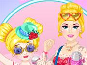 play Popstar Barbie And Daughter