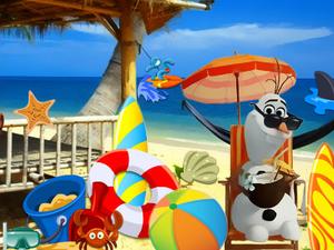 play Frozen Olaf Beach Resort