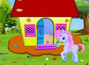 play Little Pony House Cleaning