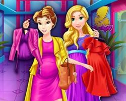 Pregnant Princesses Mall Shopping