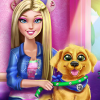 play Enjoy Barbie Puppy Potty Training