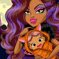 play Clawdeen Wolf Newborn Baby