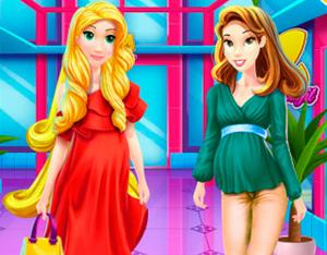 play Pregnant Princesses Mall Shopping