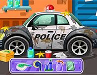 play Clean Up Police Car