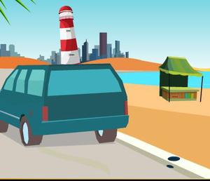 play Theescape Blue Car Rescue