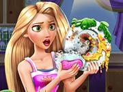 play Rapunzel Dish Washing Realife